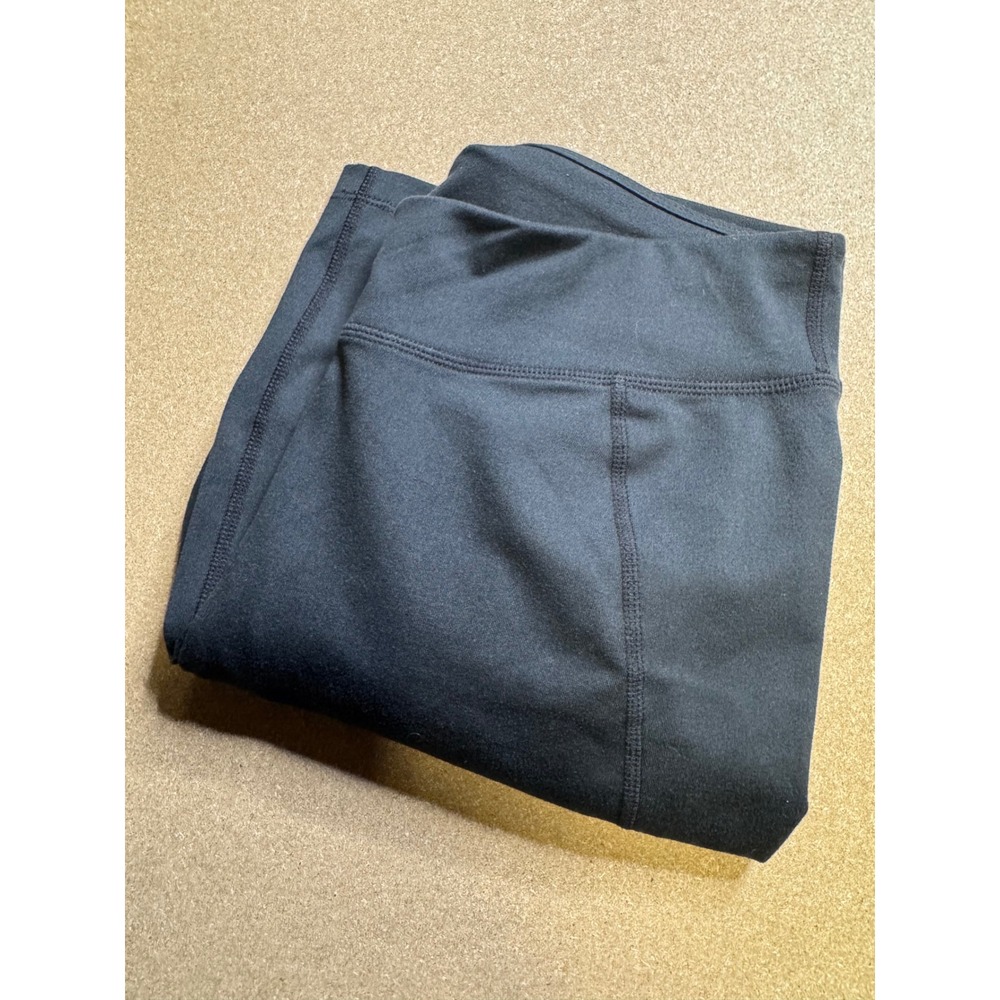 Title Nine Black Active Workout Capri Pants Side Pocket Women's Size S